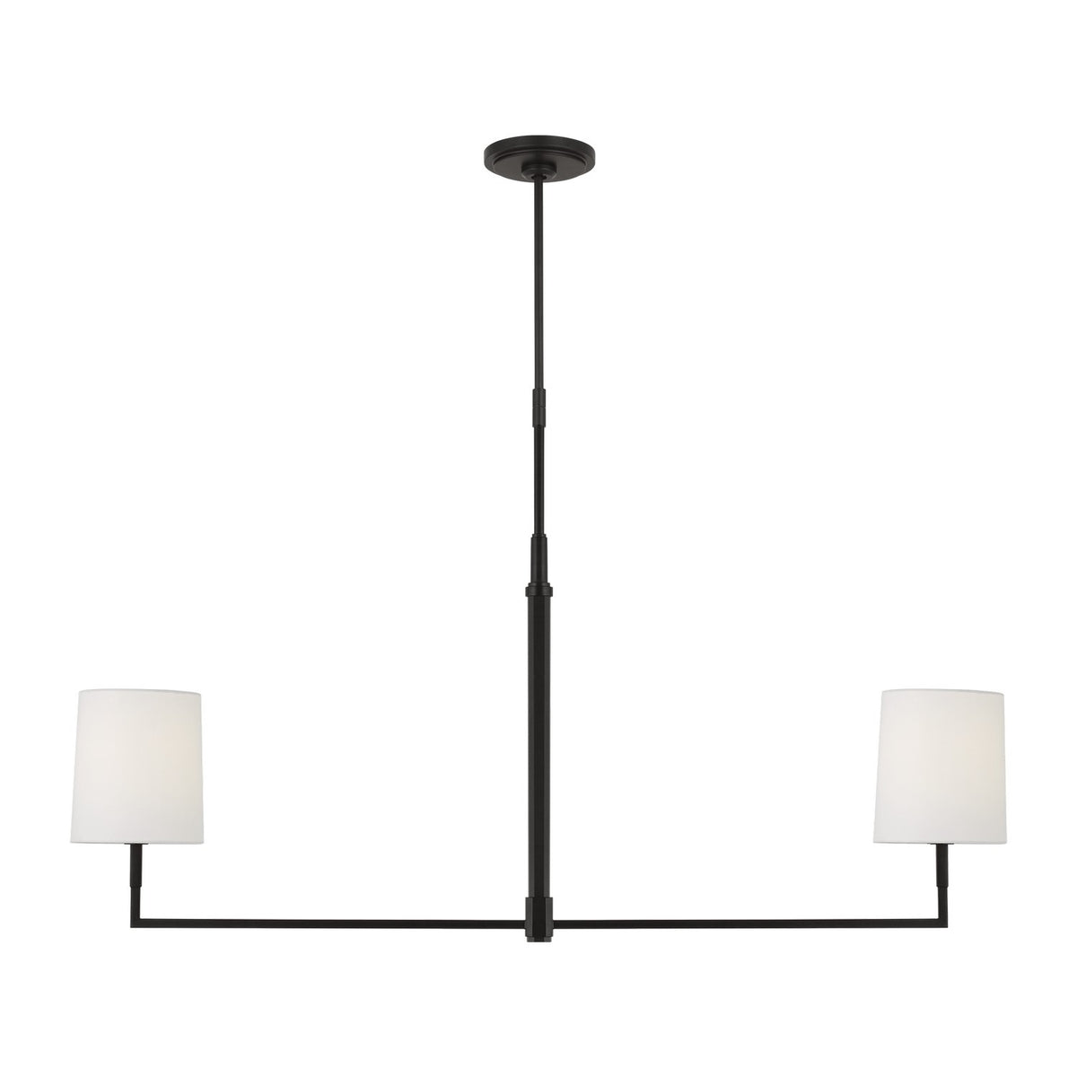 Visual Comfort Studio - TC1212AI - Two Light Linear Chandelier - Danica - Aged Iron