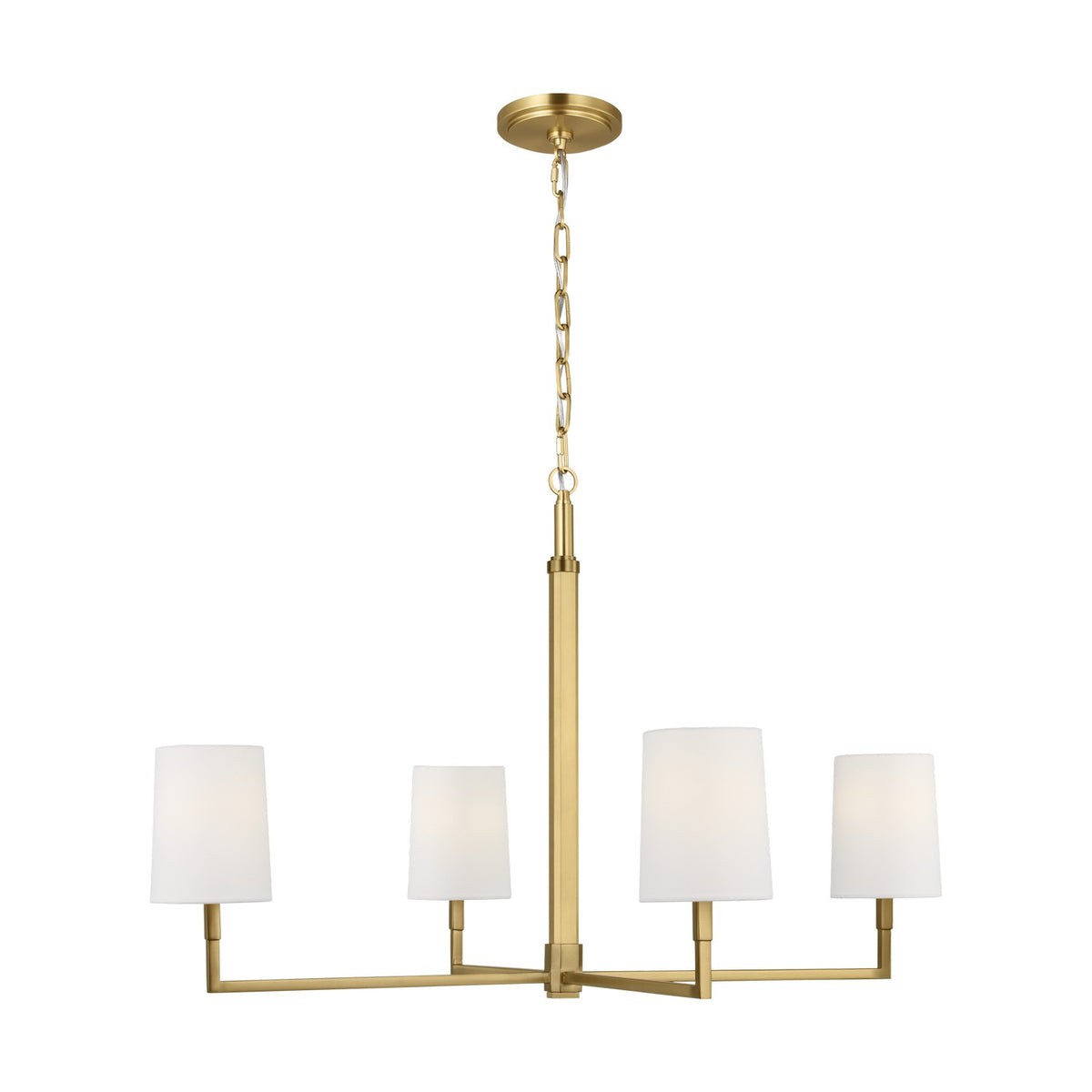 Visual Comfort Studio - TC1224BBS - Four Light Chandelier - Danica - Burnished Brass