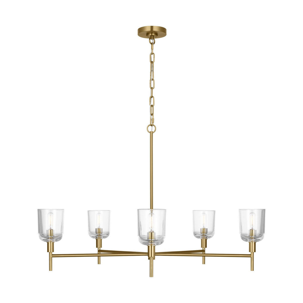 Visual Comfort Studio - TFC1135BBS - Five Light Chandelier - Hartley - Burnished Brass