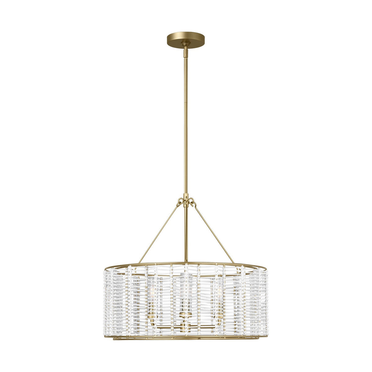 Visual Comfort Studio - TFC1163PCB - Three Light Chandelier - Winslow - Powder-Coated Brass