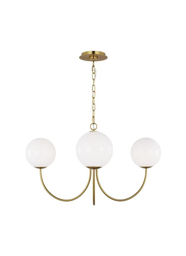 Visual Comfort Studio - KSC1133BBS - Three Light Chandelier - Noemie - Burnished Brass