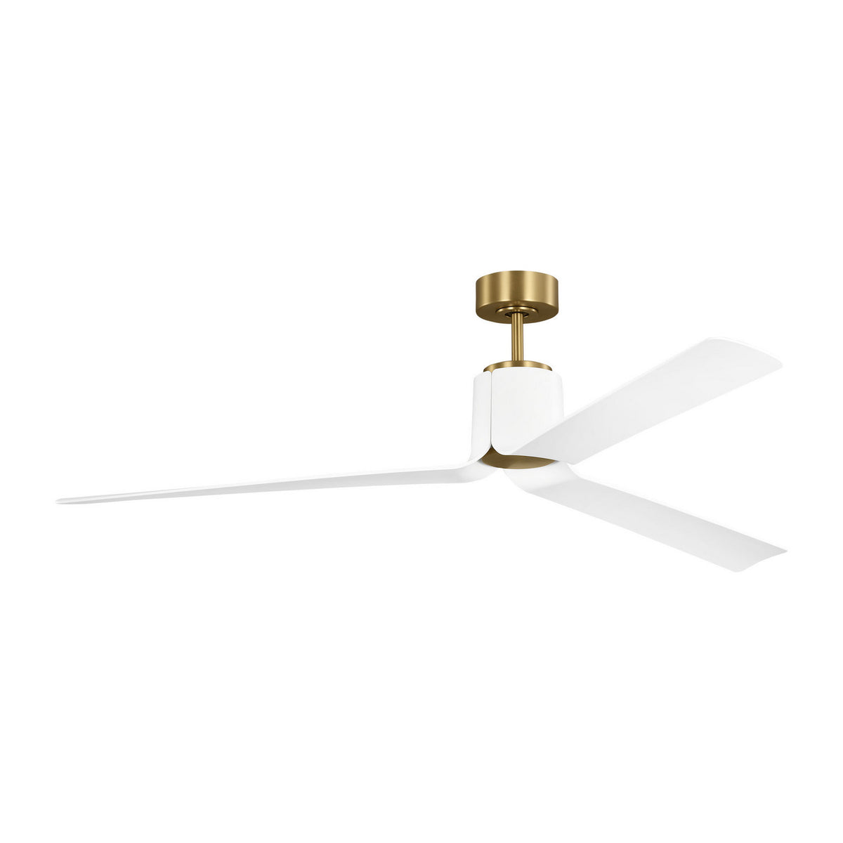 Visual Comfort Fan - 3PESM66BBSD - 66" Ceiling Fan - Peel Smart 66 LED - Burnished Brass