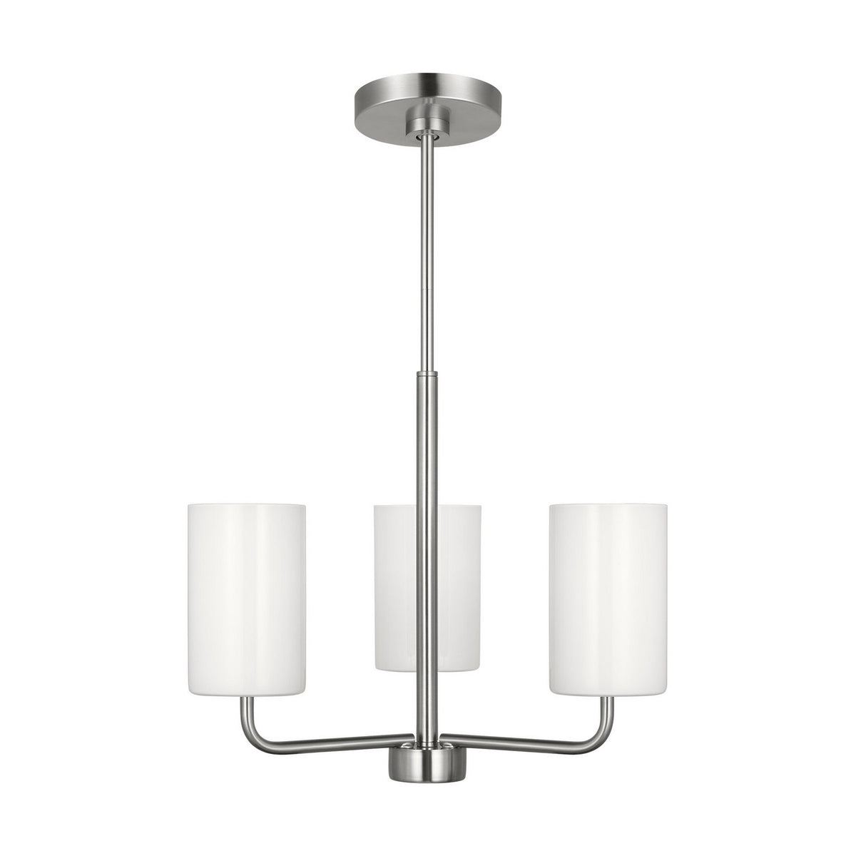 Generation Lighting - GLC1003EN3/BS - Three Light Chandelier - Rhett - Brushed Steel