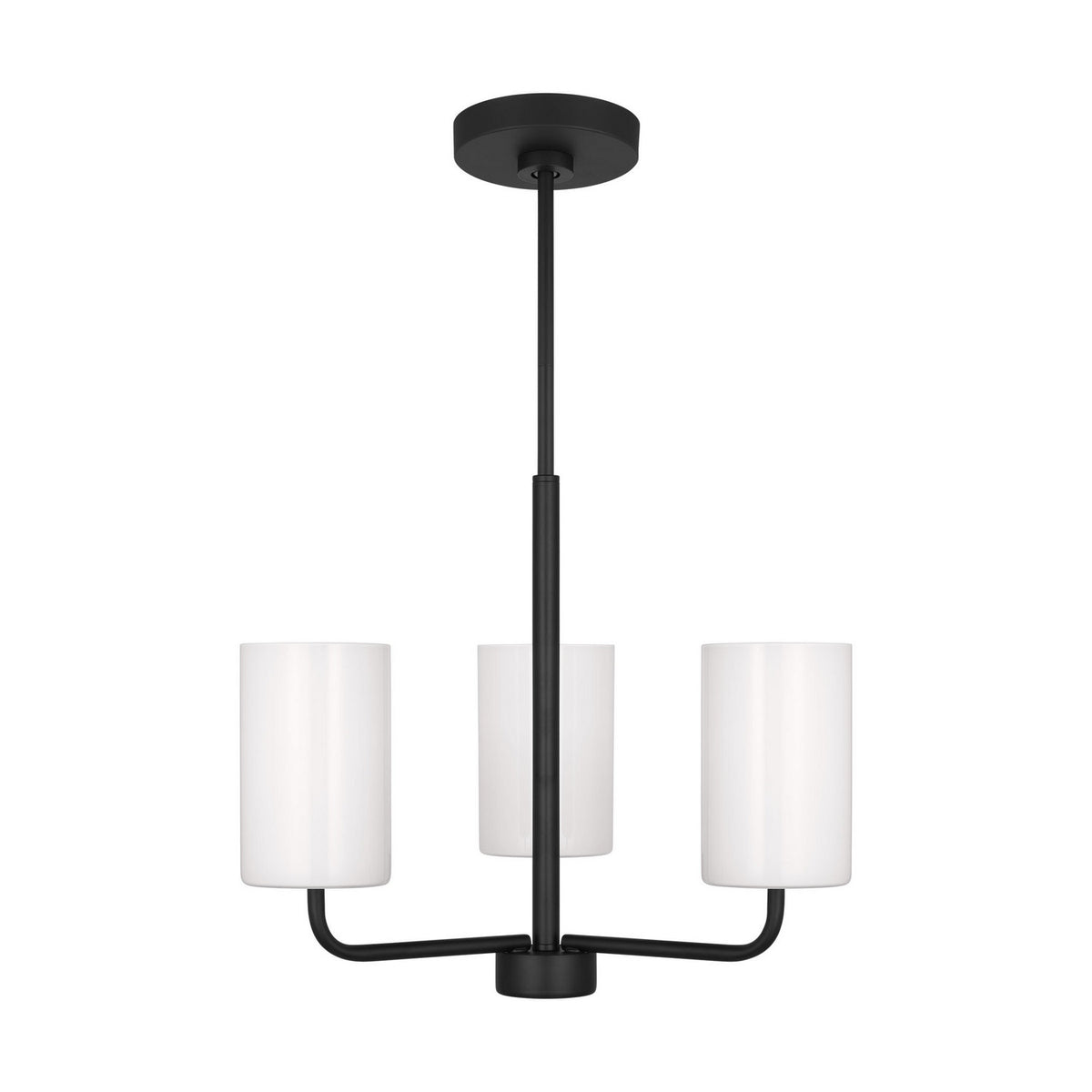 Generation Lighting - GLC1003EN3/MBK - One Light Chandelier - Rhett - Midnight Black