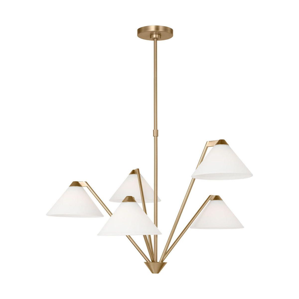 Generation Lighting - GLC1255SB - Chandelier - Werley - Satin Brass