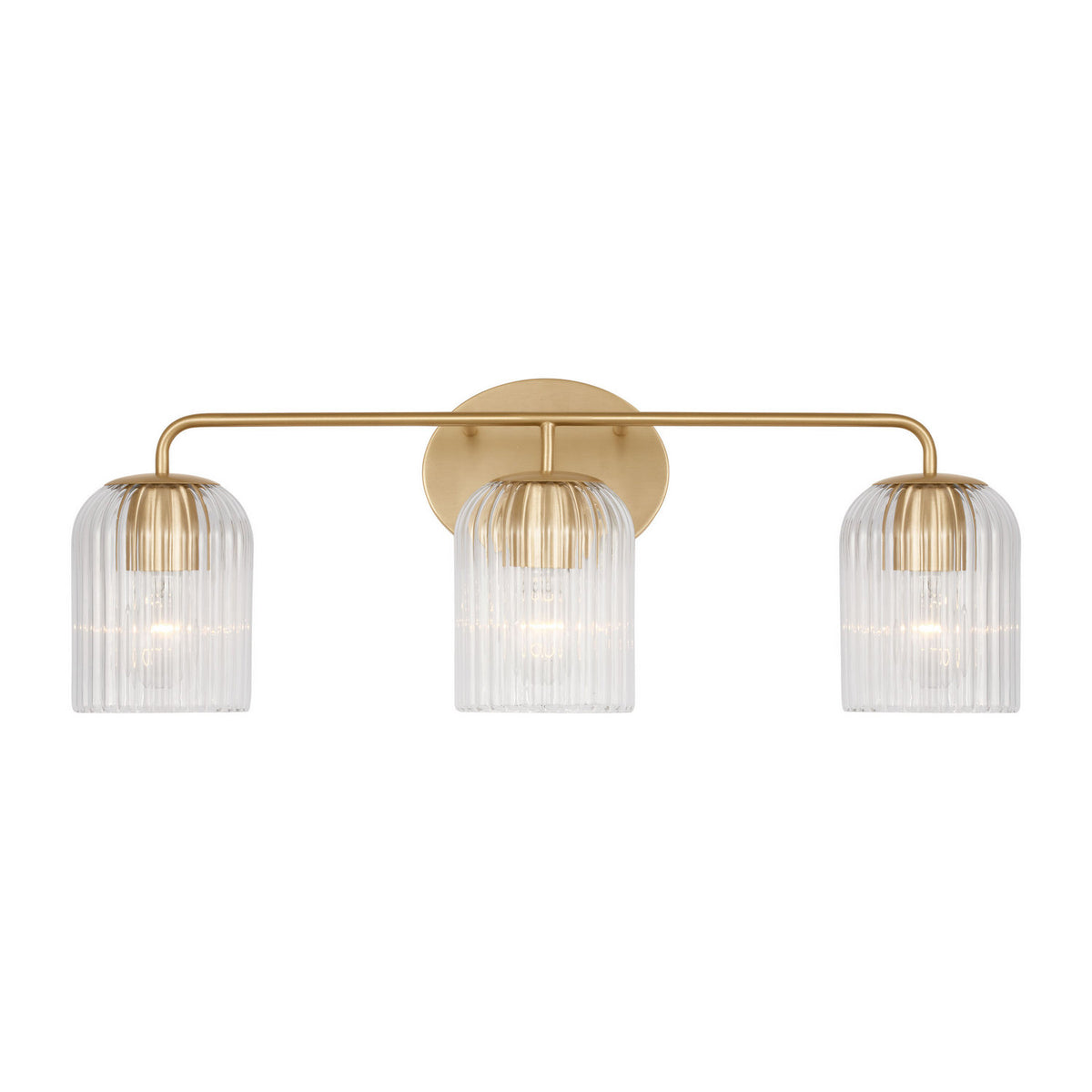 Generation Lighting - GLV1133SB - Three Light Vanity - Eisele - Satin Brass