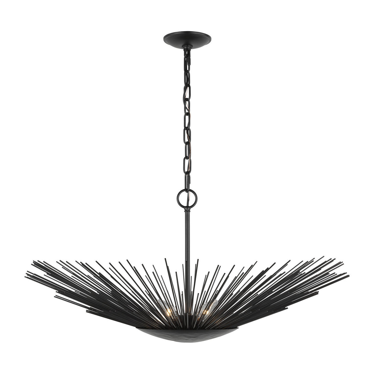 Visual Comfort Studio - AP1084AI - One Light Pendant - Helios - Aged Iron