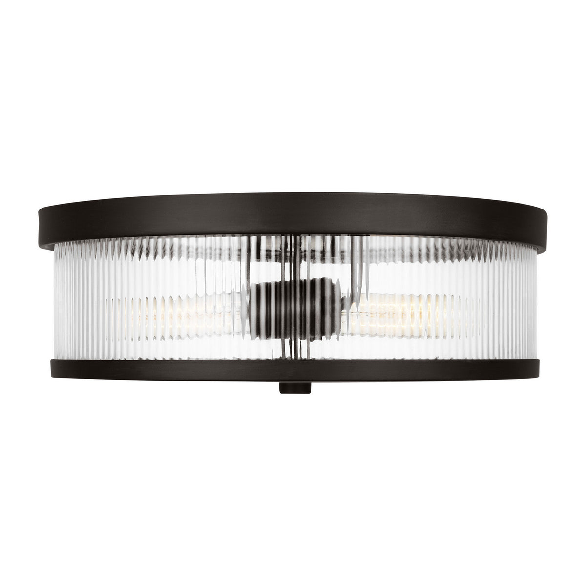 Visual Comfort Studio - CF1052AI - Two Light Flush Mount - Geneva - Aged Iron