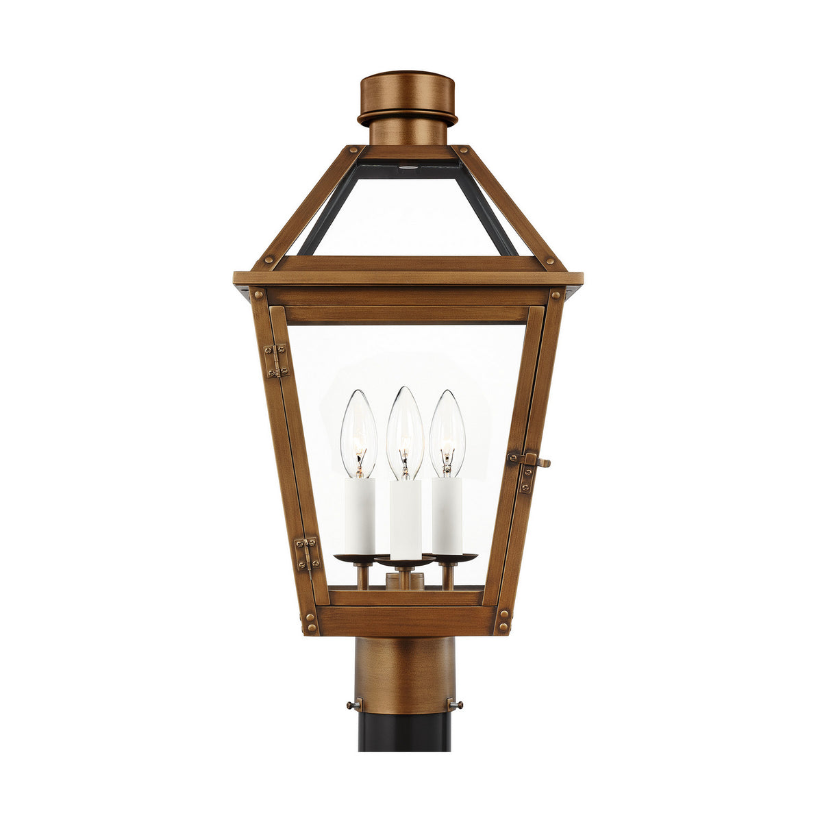 Visual Comfort Studio - CO1413NCP - Three Light Post Mount - Hyannis - Natural Copper