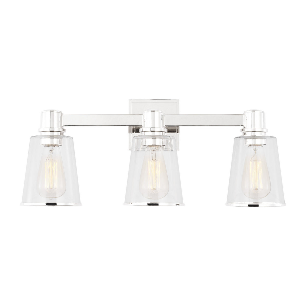 Visual Comfort Studio - CV1033PN - Three Light Bath Vanity - Alessa - Polished Nickel