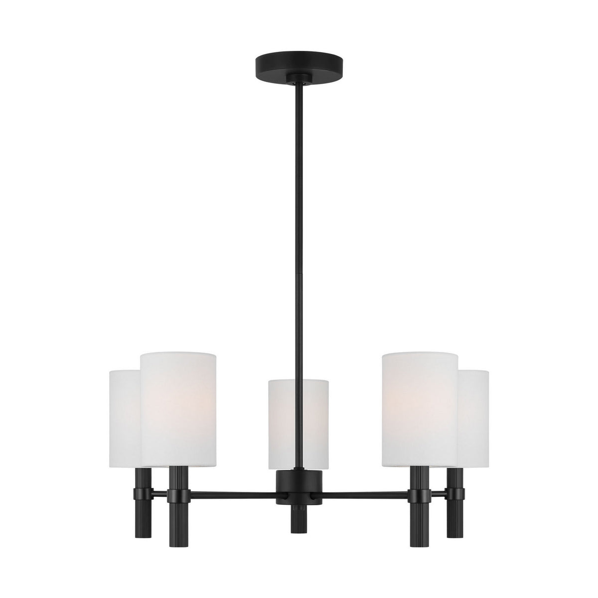 Visual Comfort Studio - DJC1135MBK - Five Light Chandelier - Manor - Midnight Black