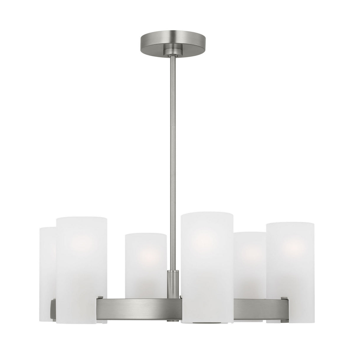 Visual Comfort Studio - DJC1156BS - Six Light Chandelier - Rhode - Brushed Steel