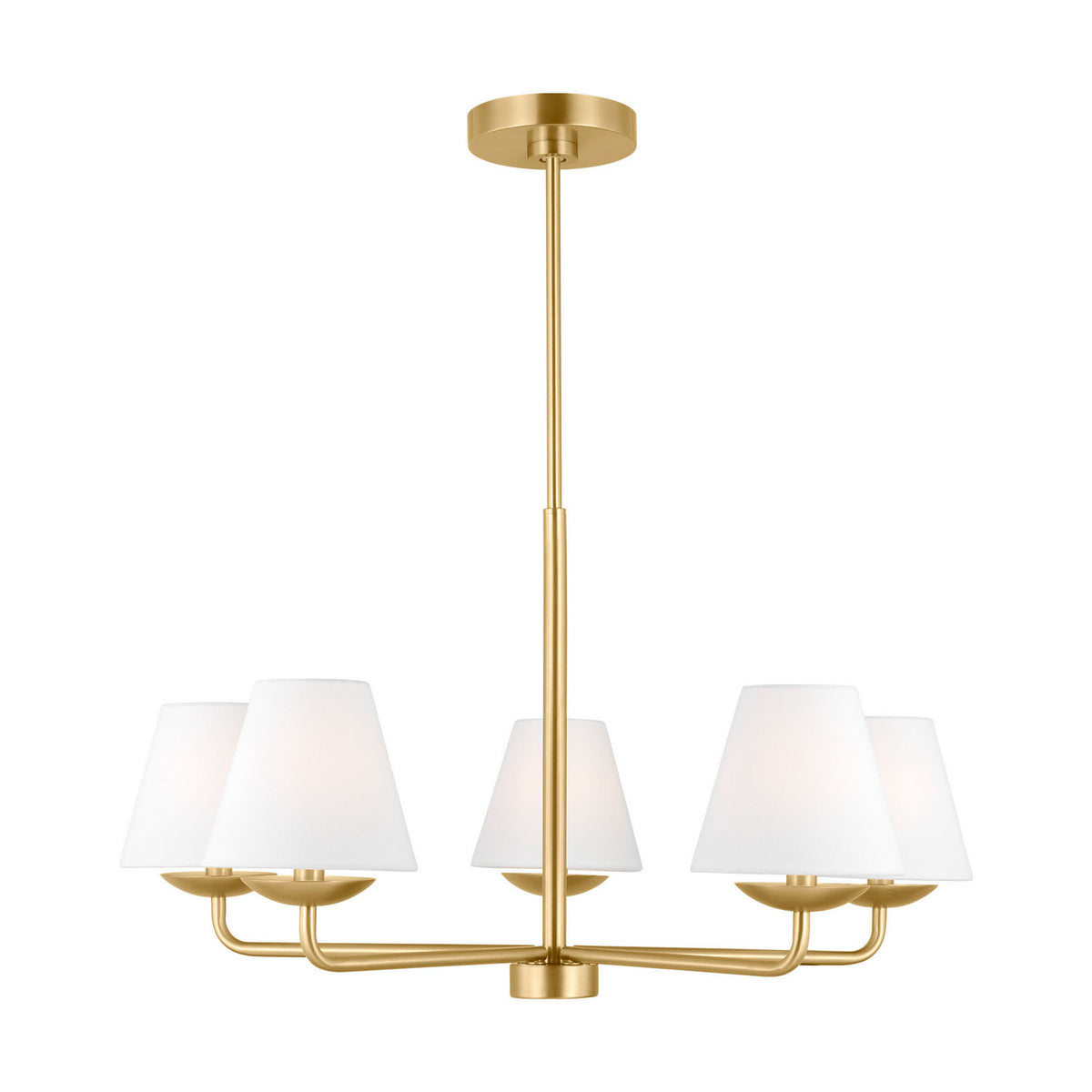 Visual Comfort Studio - DJC1175SB - Five Light Chandelier - Albion - Satin Brass