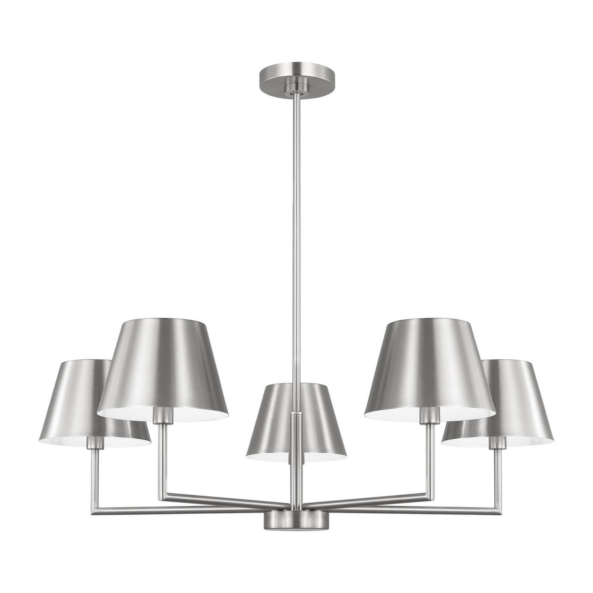 Visual Comfort Studio - DJC1265BS - Five Light Chandelier - Ender - Brushed Nickel