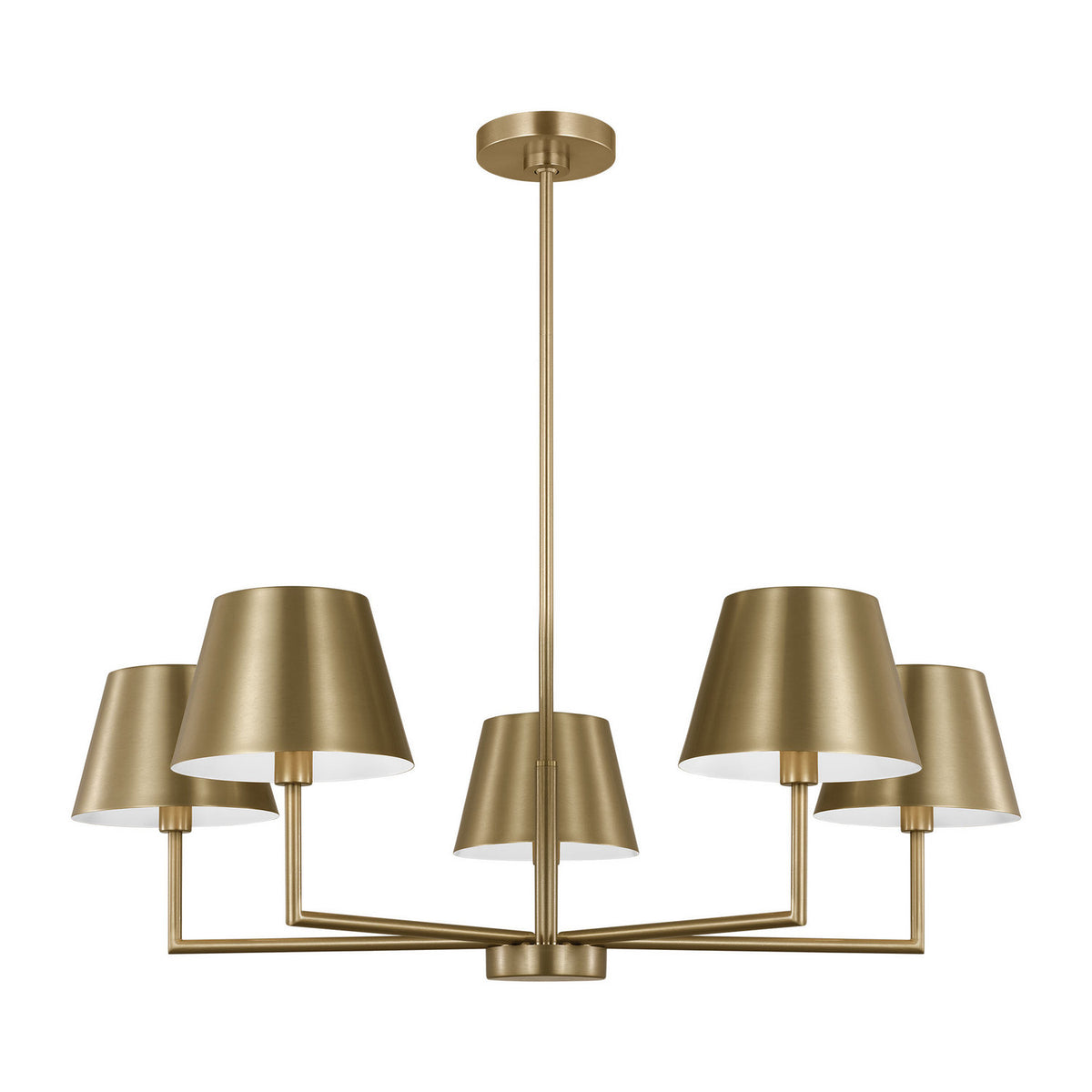 Visual Comfort Studio - DJC1265SB - Five Light Chandelier - Ender - Satin Brass