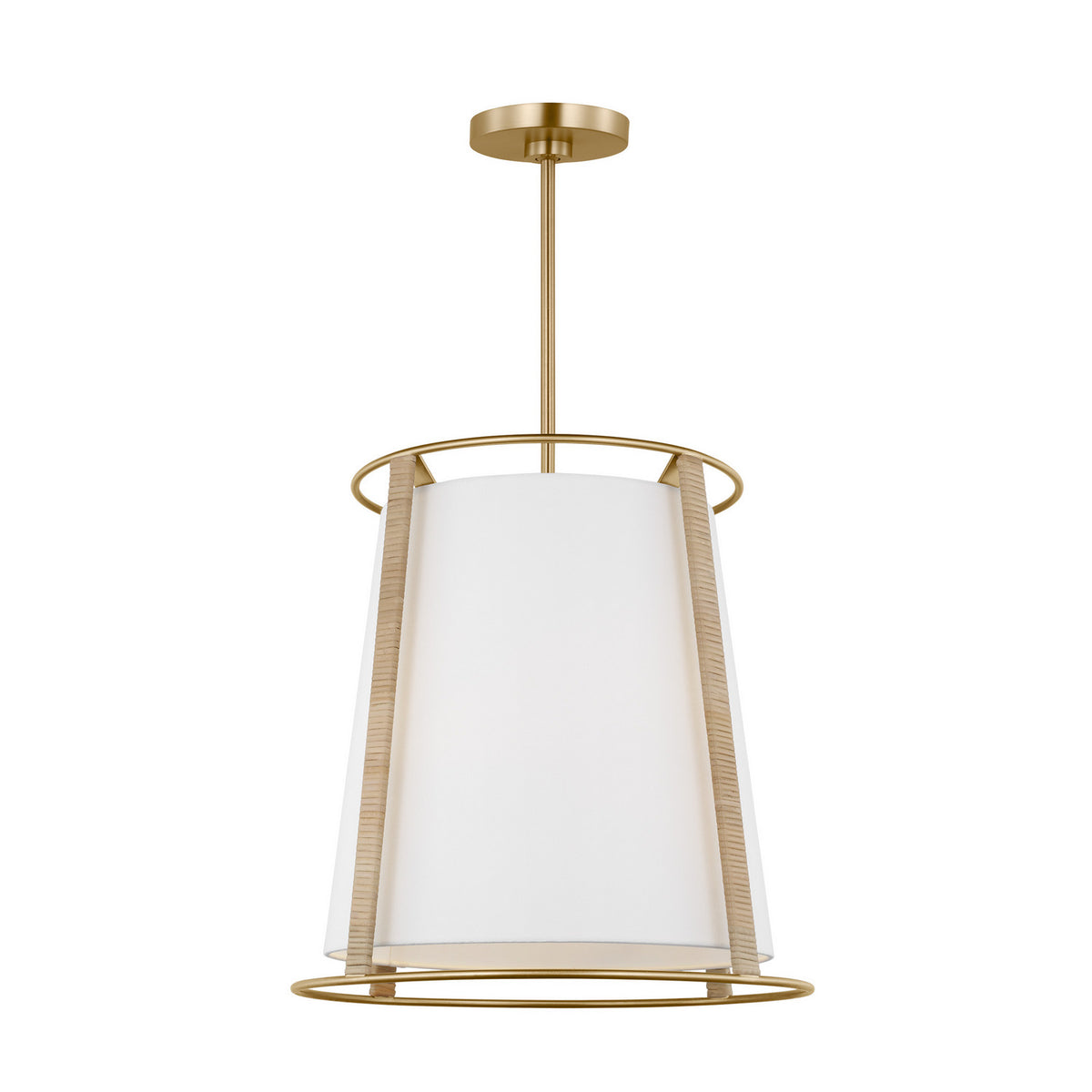 Visual Comfort Studio - DJP1002SB - Two Light Pendant - Cortes - Satin Brass
