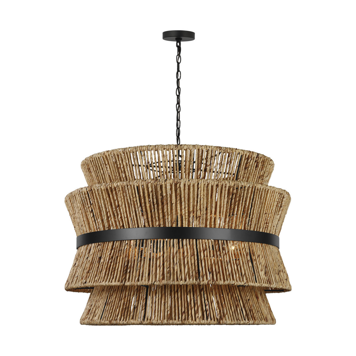 Visual Comfort Studio - DJP1074MBK - Four Light Pendant - Thurlo - Midnight Black