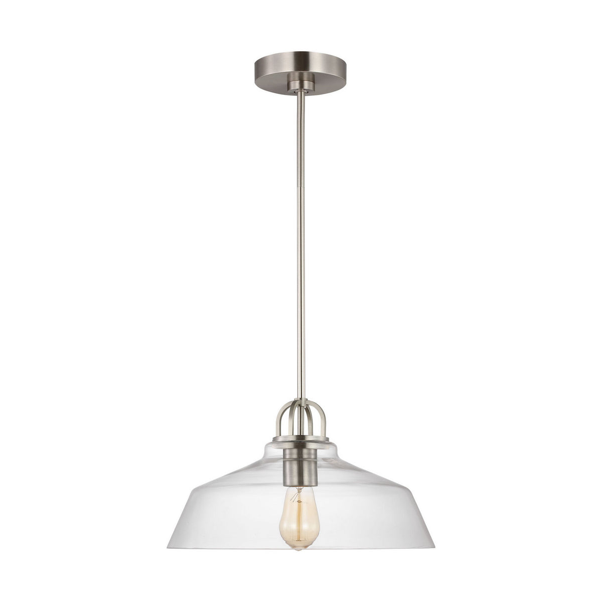 Visual Comfort Studio - DJP1121BS - One Light Pendant - Payton - Brushed Steel