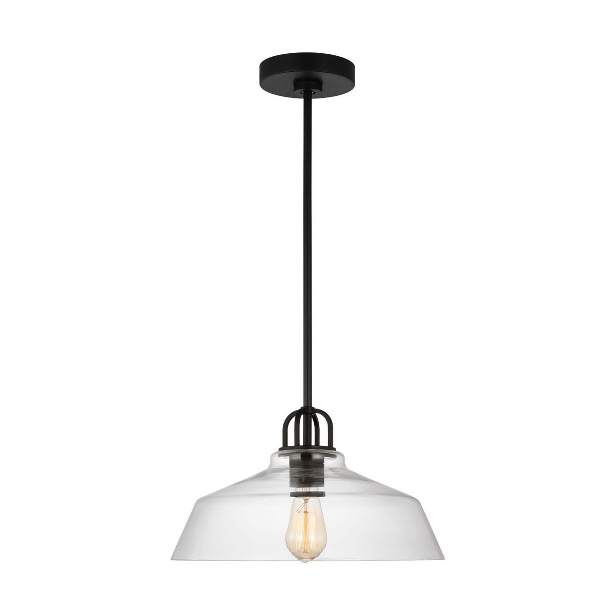 Visual Comfort Studio - DJP1121MBK - One Light Pendant - Payton - Midnight Black