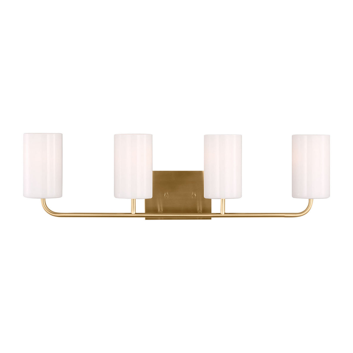 Generation Lighting - GLV1004EN3/SB - Four Light Vanity - Rhett - Satin Brass