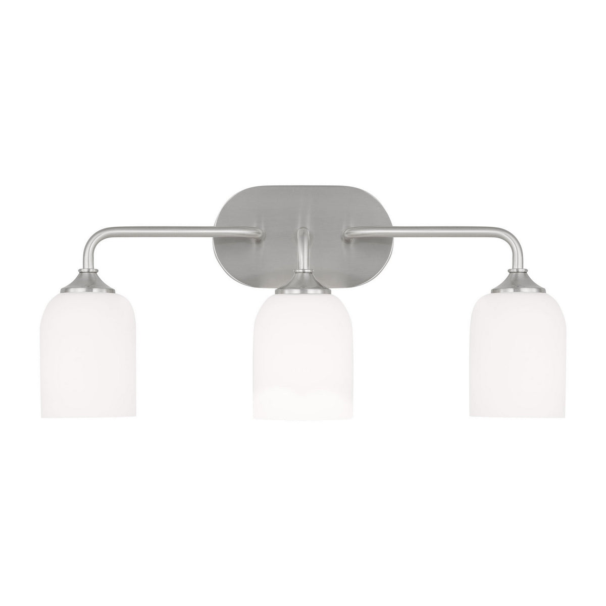 Generation Lighting - GLV1023EN3/BS - Three Light Vanity - Emile - Brushed Steel