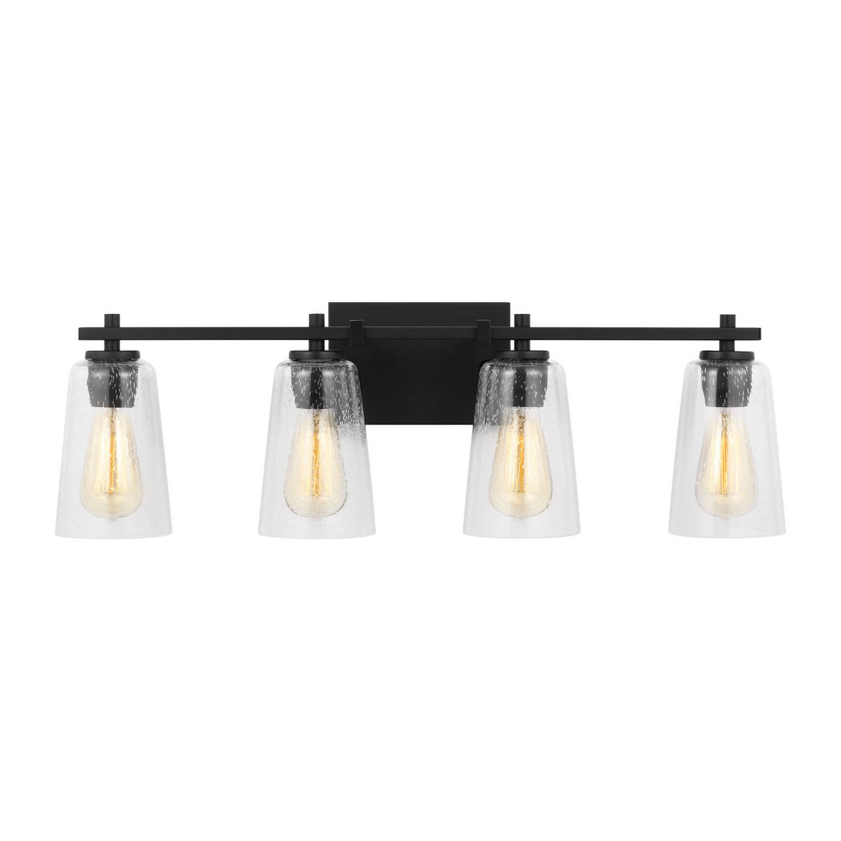 Visual Comfort Studio - VS24304MBK - Four Light Vanity - Mercer - Midnight Black