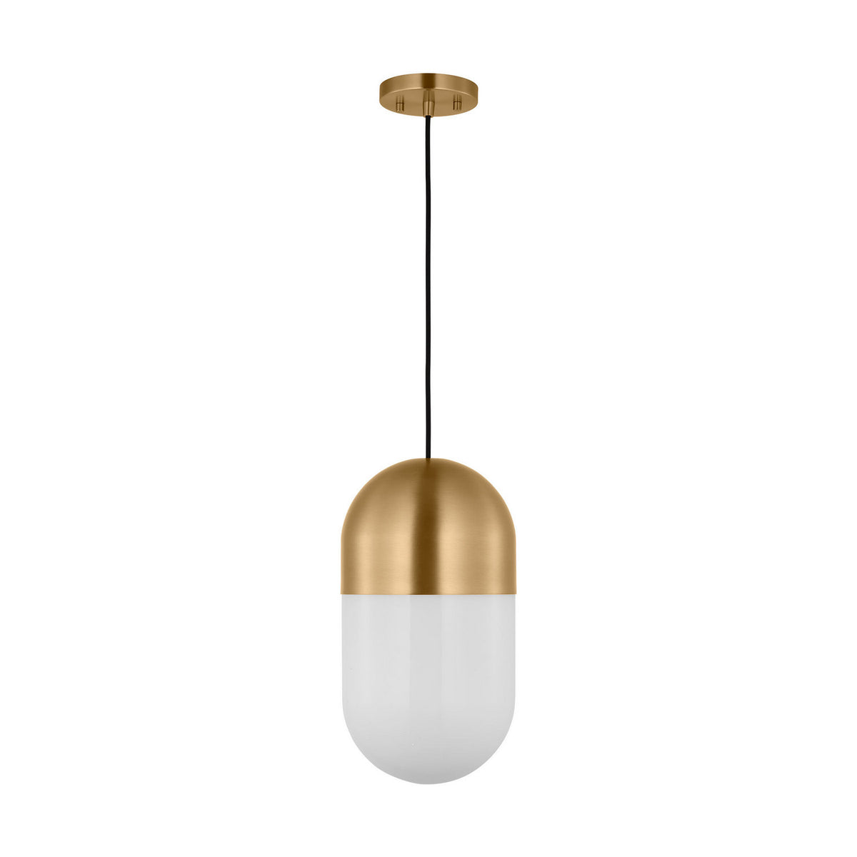 Visual Comfort Studio - DJP1141SB - One Light Pendant - Foster - Satin Brass