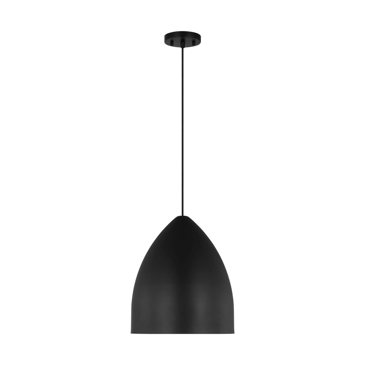 Visual Comfort Studio - DJP1151MBK - One Light Pendant - Huron - Midnight Black