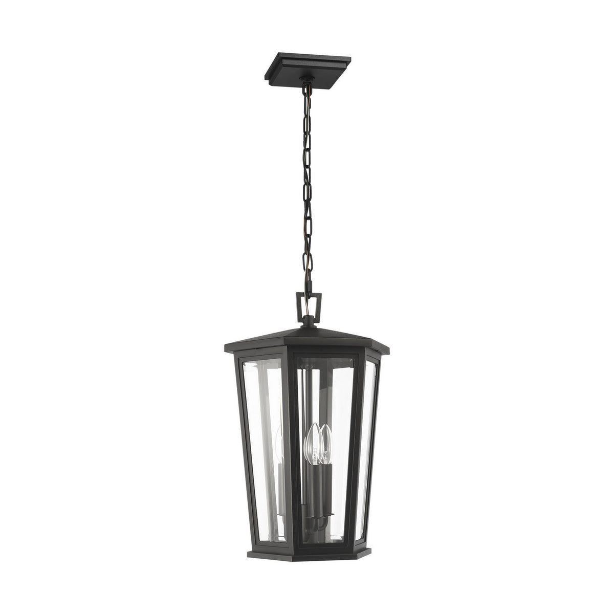 Visual Comfort Studio - SLO1083TXB - Three Light Post Lantern - Witley - Textured Black