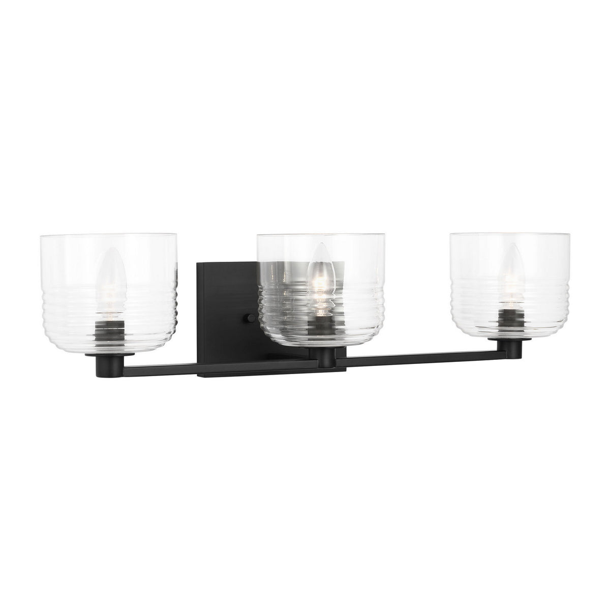 Visual Comfort Studio - DJV1113MBK - Three Light Vanity - Lochdale - Midnight Black