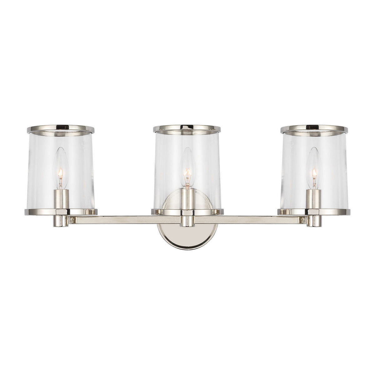Visual Comfort Studio - LV1083PN - Three Light Vanity - Reynolds - Polished Nickel
