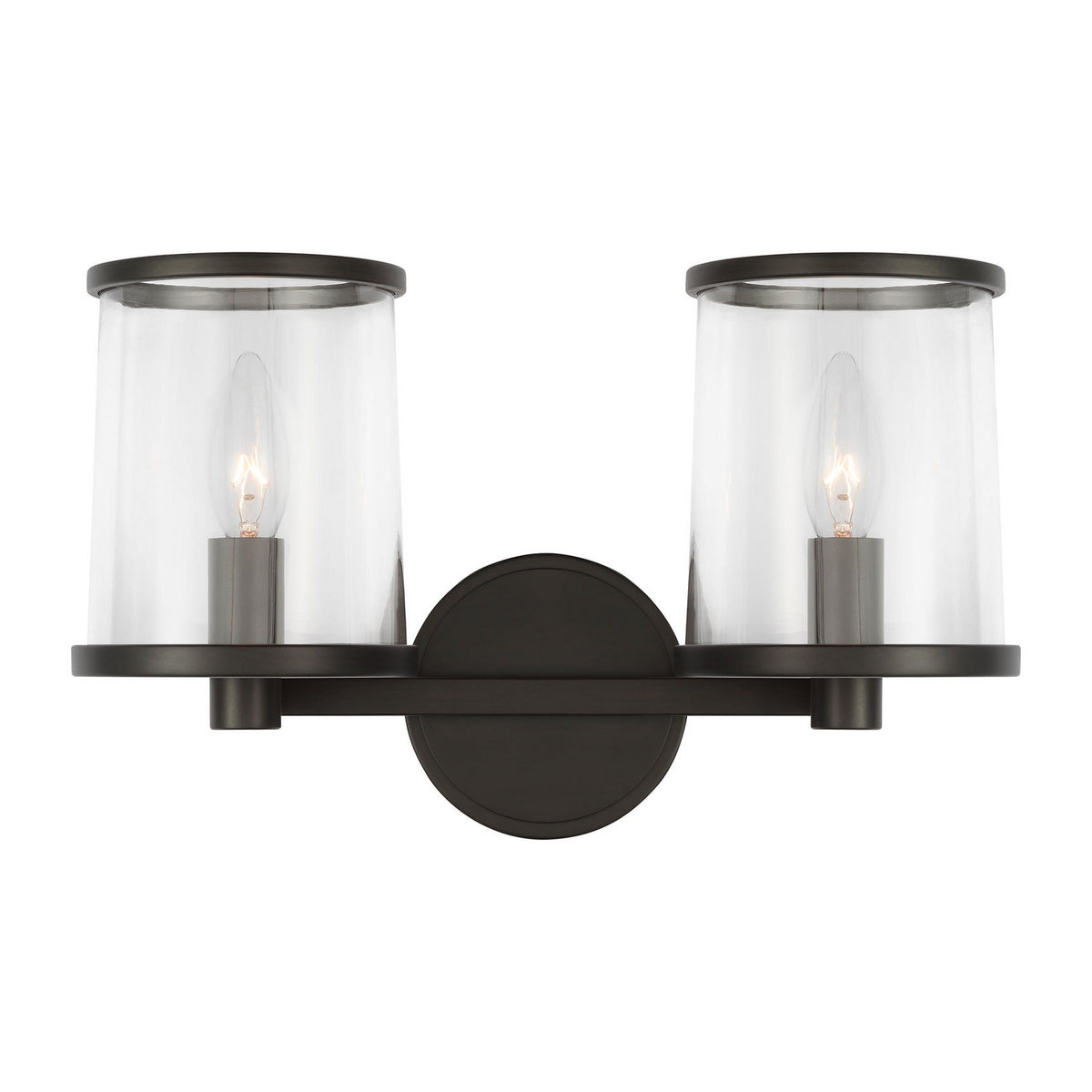 Visual Comfort Studio - LV1082AI - Two Light Vanity - Reynolds - Aged Iron