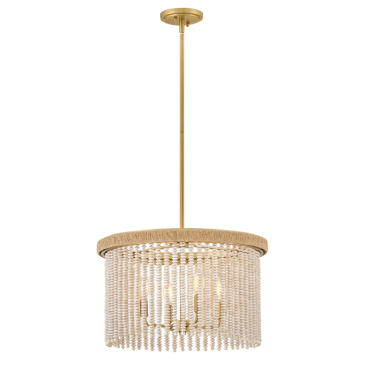 Hinkley - 48607LCB - LED Convertible Semi-Flush Mount - Indra - Lacquered Brass