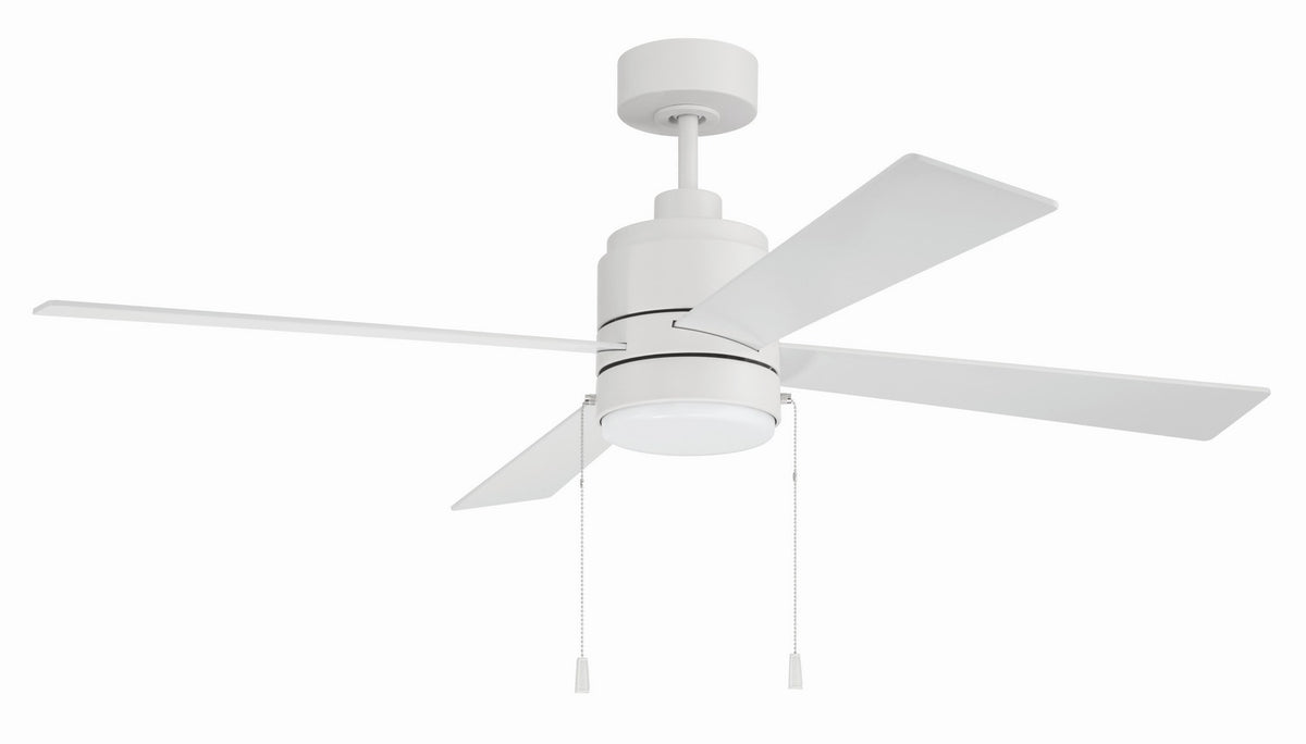 Craftmade - EMCY52W4-PC - 52" Ceiling Fan - Energy Star McCoy 52" 4 Blade Ceiling Fan - White