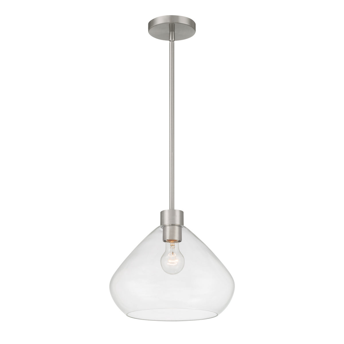 Minka-Lavery - 19414-84 - One Light Pendant - Elaris - Brushed Nickel