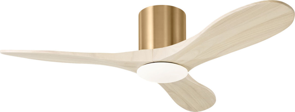 Visual Comfort Fan - 3MAVHSM44BBSWWOD - 44" Ceiling Fan - Maverick - Burnished Brass