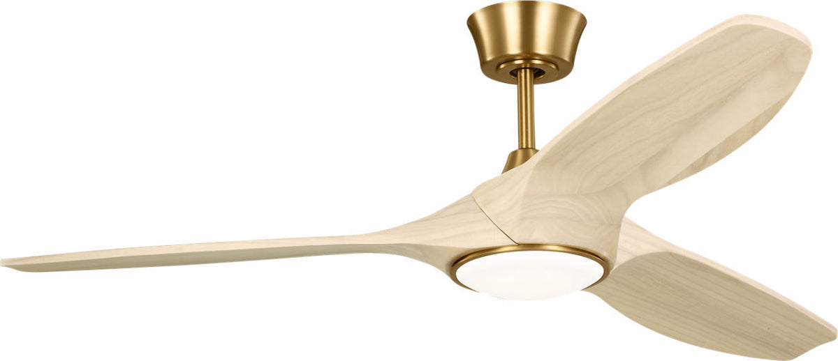 Visual Comfort Fan - 3SLNSM52BBSWWOD - 52" Ceiling Fan - Selen - Burnished Brass