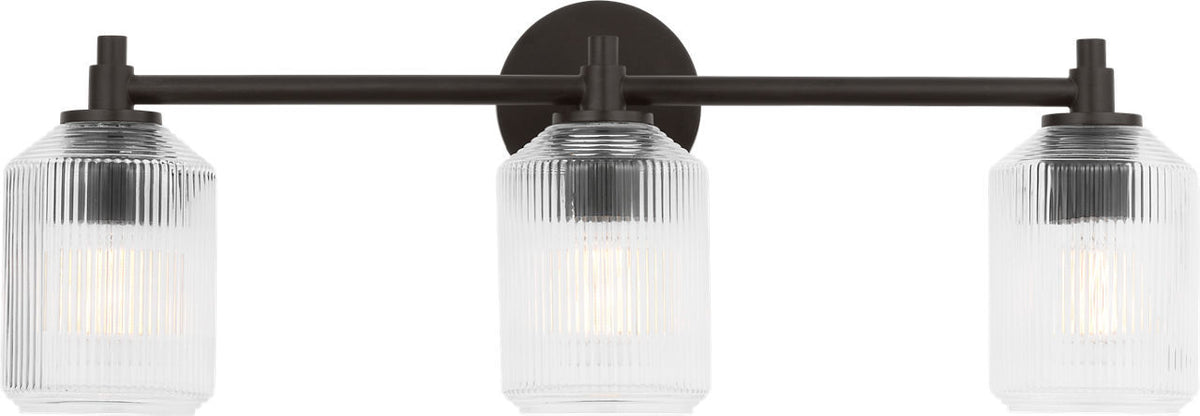 Visual Comfort Studio - CV1093AI - Three Light Bath - Barstow - Aged Iron | Aged Iron