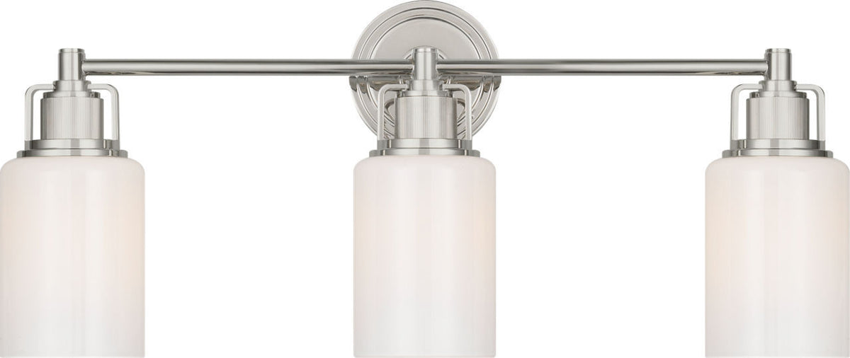 Visual Comfort Studio - CV1113PN - Three Light Bath - Ashford - Polished Nickel | Polished Nickel