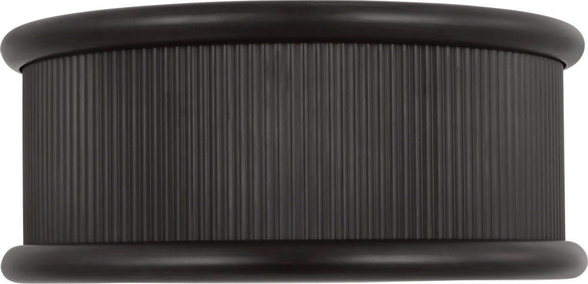 Visual Comfort Studio - PCF1033AI - Three Light Flush Mount - Ritz - Aged Iron | Aged Iron
