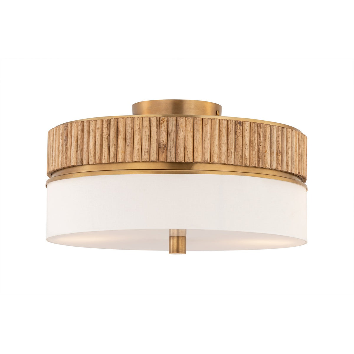Minka-Lavery - 12054-732 - Three Light Semi-Flush Mount - Nebri - Legacy Brass