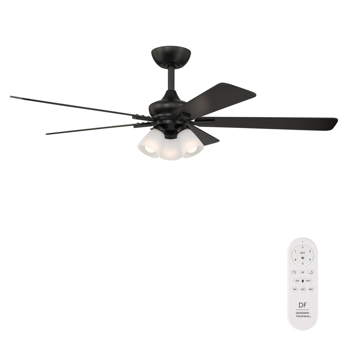 Designers Fountain - FR-CHR52B30-MB - 52" Ceiling Fan - Charney - Matte Black
