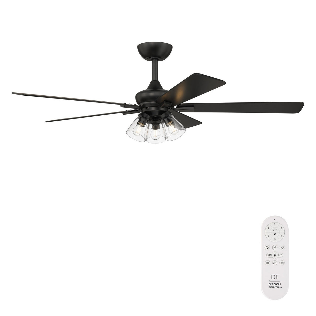 Designers Fountain - FR-CHR52F30-MB - 52" Ceiling Fan - Charney - Matte Black