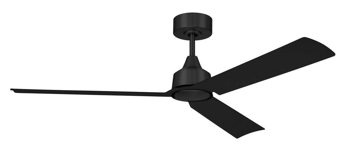 Craftmade - CHM52FB3 - 52" Ceiling Fan - Charming 52" In/Outdoor Damp Rated Ceiling Fan - Flat Black