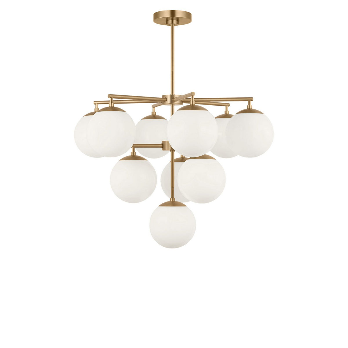 Generation Lighting - GLC18010SB - Ten Light Chandelier - Nube - Satin Brass