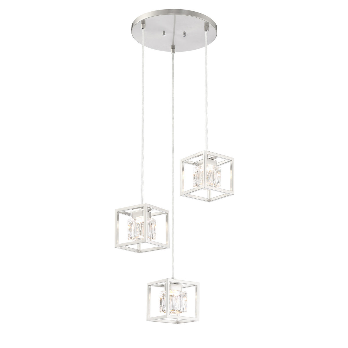 George Kovacs - P1863-084-L - LED Pendant - San Marin - Brushed Nickel