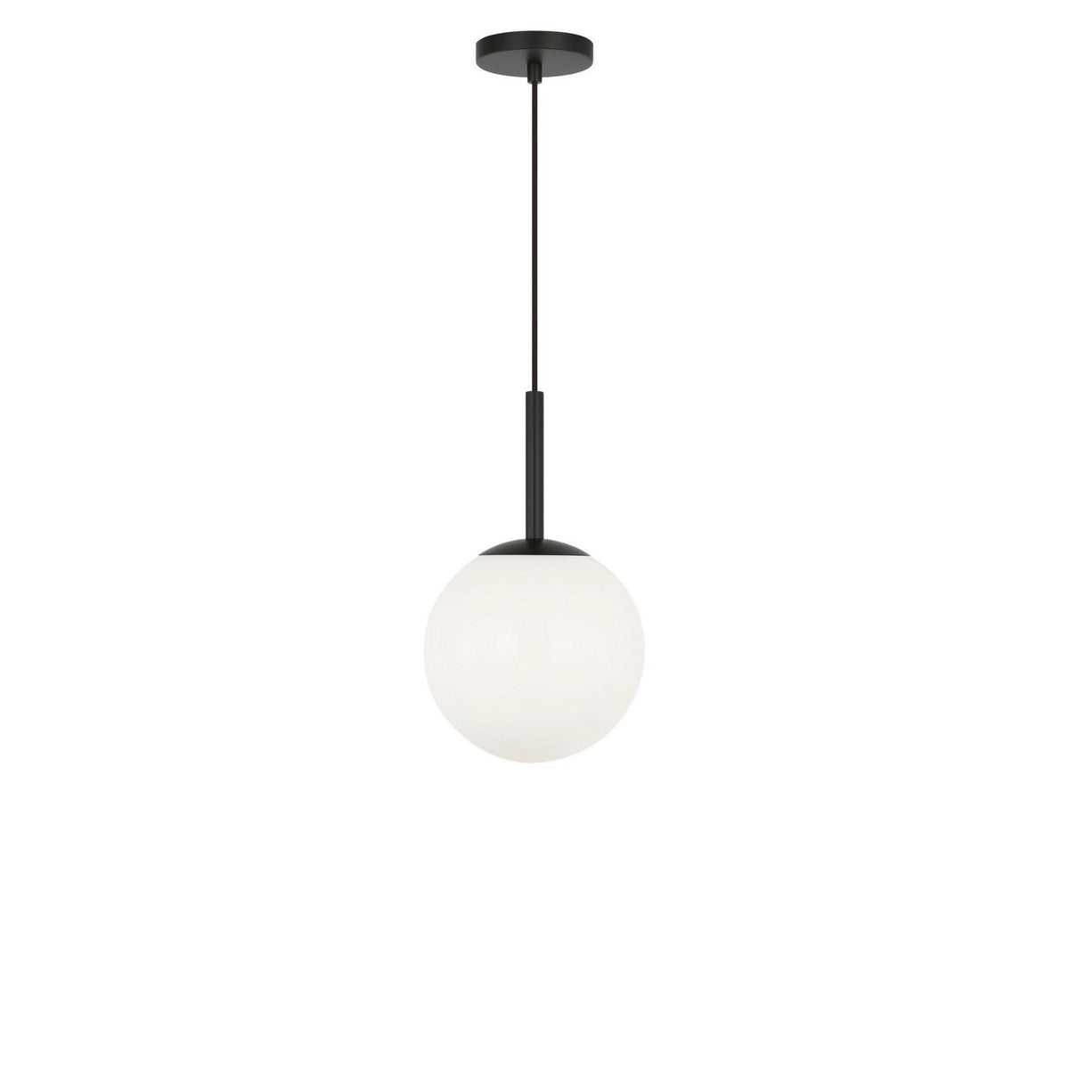 Generation Lighting - GLP1821MBKE - One Light Pendant - Nube - Midnight Black