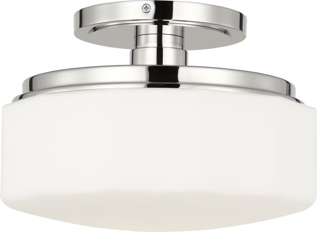Visual Comfort Studio - SCCHCFM107PNOEG - One Light Flush Mount - Fairfax - Polished Nickel