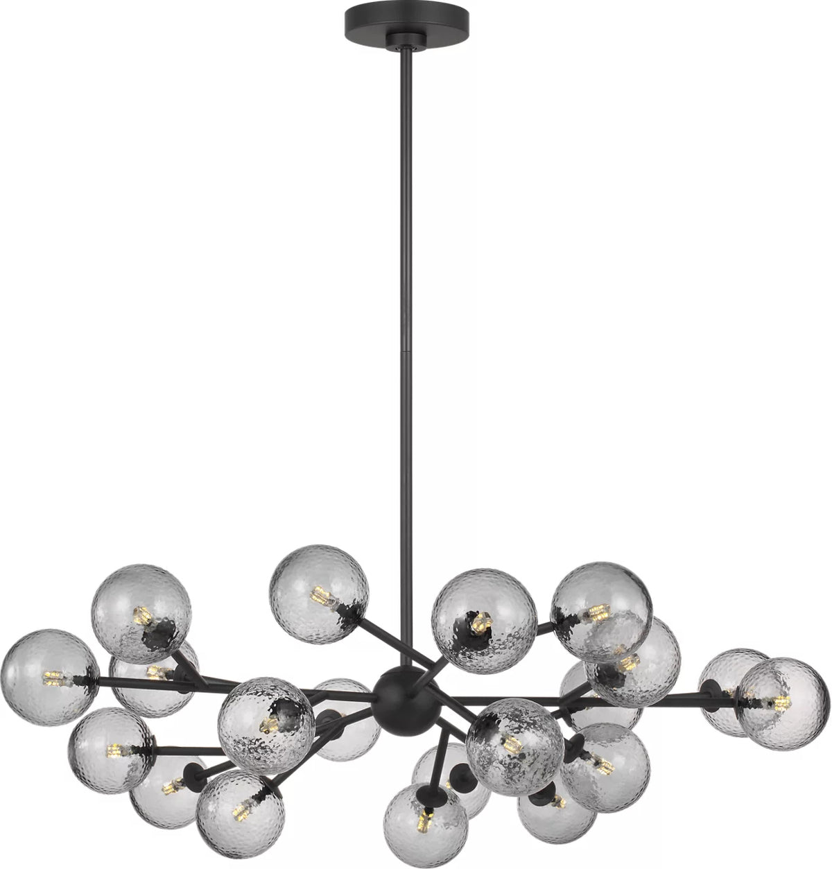 Visual Comfort Studio - SCDJCH141MBKHSG - 20 Light Chandelier - Atticus - Midnight Black