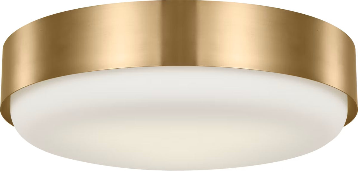 Visual Comfort Studio - SCRJFM188EBSOEG - Three Light Flush Mount - Aurelle - Estate Brass